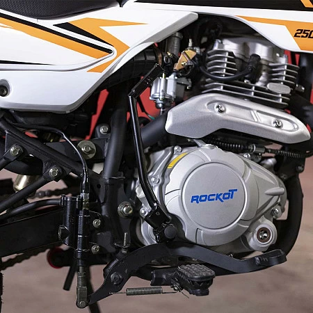 Мотоцикл эндуро ROCKOT ZR250 (белый/оранжевый, 21/18, ЭПТС)