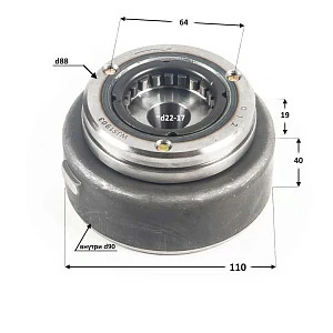 Ротор генератора (магнит) 172FMM-3A (CB250-F) 175FMM (CB300-F)